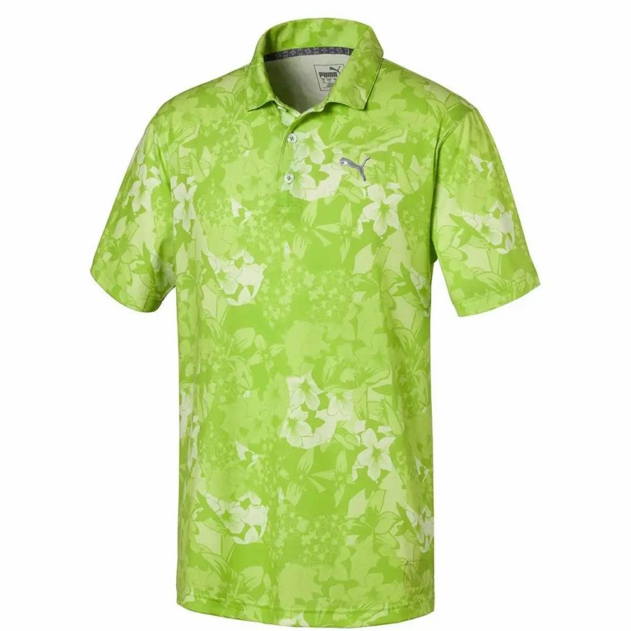 Clothes * | Puma Golf Puma Tournament Mens Golf Polo 02 Greenery