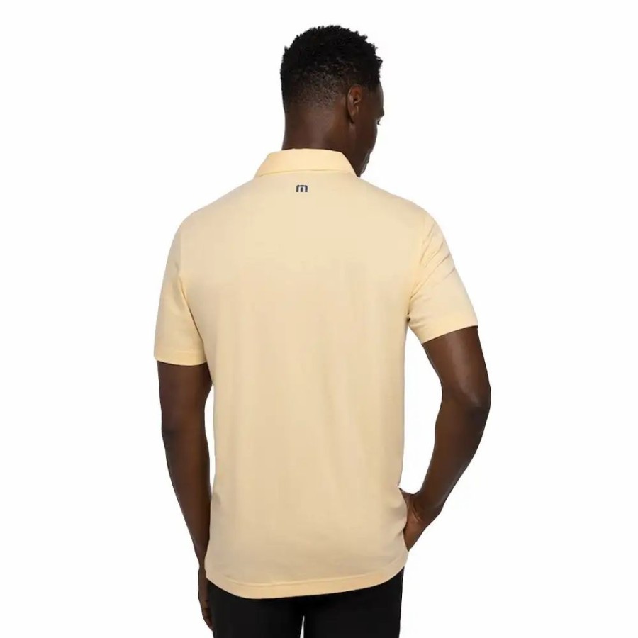 Clothes * | Travismathew Lot Of Pesos Mens Golf Polo Htr Golden 7Hgc