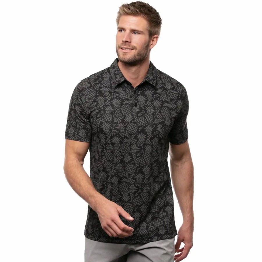 Clothes * | Travismathew Off The Cape Mens Golf Polo Black